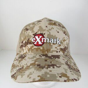 EX MARK Propane Embroidered Logo Men's Brown Camouflage Strap Back Cap Hat
